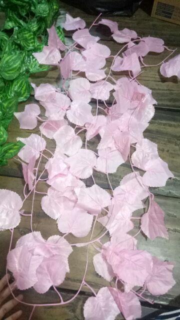 Satuan Agg Pink Panjang/ Daun Rambat Plastik/ Bunga Plastik/ Rumput Plastik/oasis/ Floral Foam