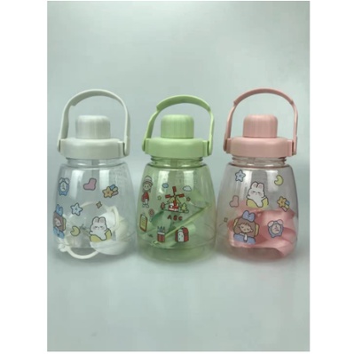 Botol Minum Anak Big Belly Water Children Cup Bottle + Sticker 1100ml H486