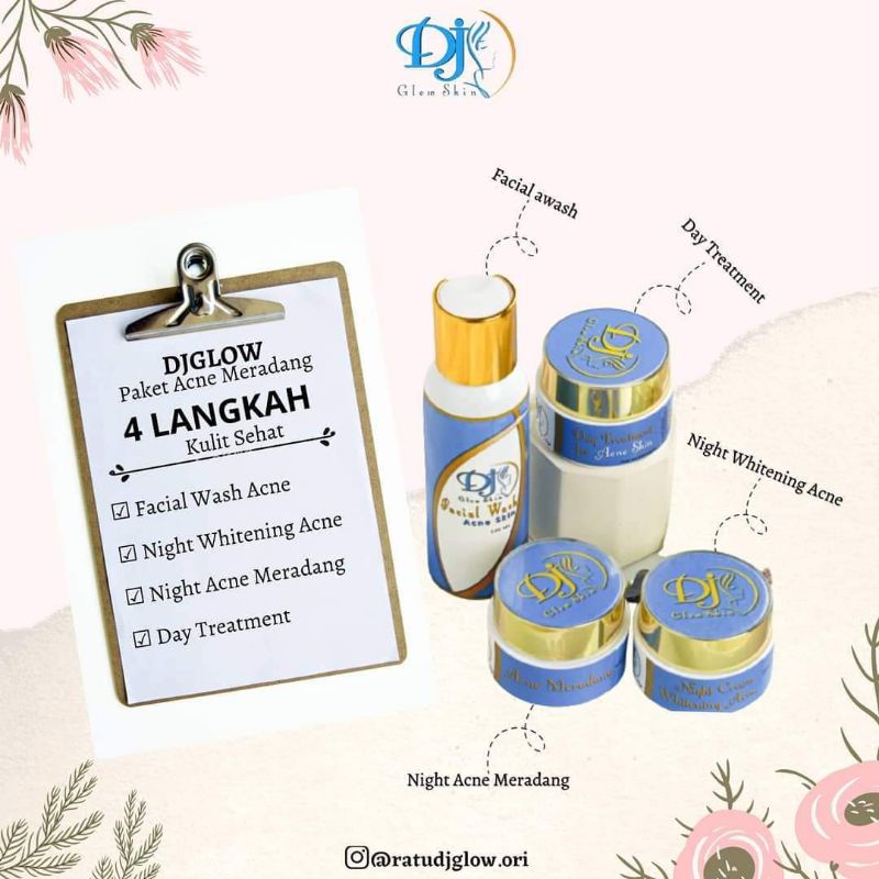 DJ GLOW SKIN paket acne(jerawat meradang)