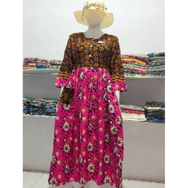 #PROMO Daster / Longdress Chibi lengan 7/8,Brand HAP Batik Solo