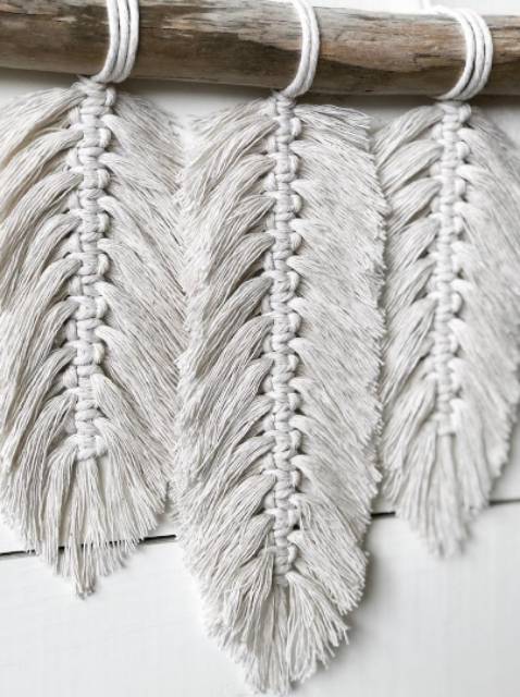 READY STOK) macrame hiasan dinding daun (HD 101)