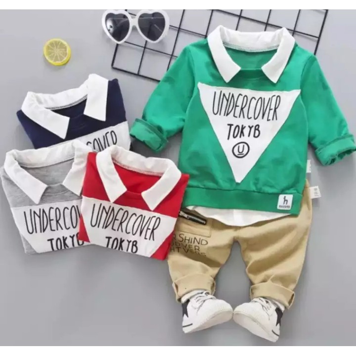 SET SWEATER KRAH TOKYO  TERLARIS BAJU ANAK LAKI LAKI BAJU ANAK PEREMPUAN JAKET ANAK TERMURAH 1-5 THN BISA PILIH WARNA HARGA GROSIR