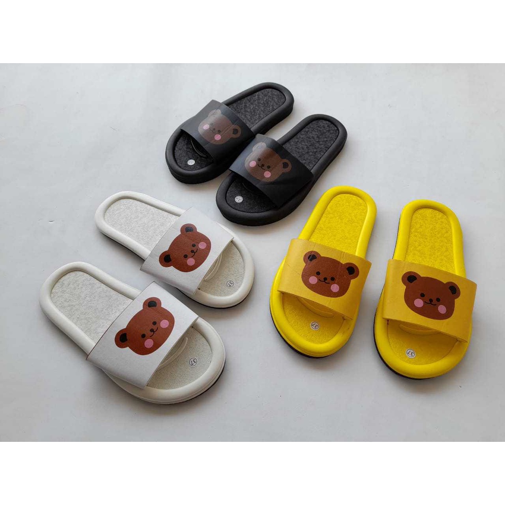 Sandal Kokop Wanita | Sandal Slop Motif Panda Trandy