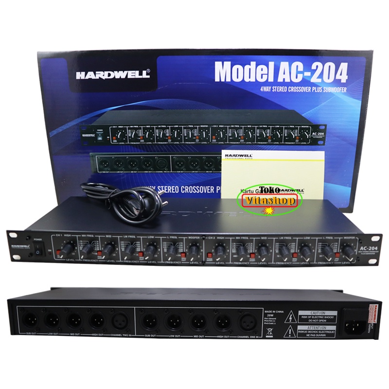 CROSSOVER HARDWELL AC 204 ORIGINAL CROSOVER 4 WAY PLUS SUBWOOFER STEREO