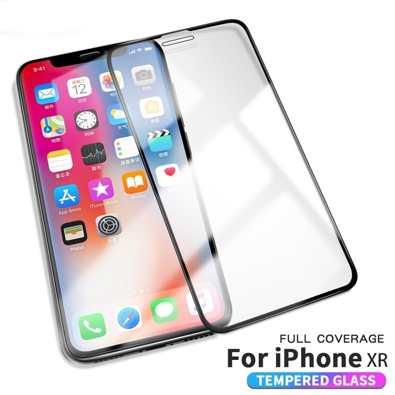 Pelindung Layar Tempered Glass 3d Anti Glare / Gores Untuk Compatible For iPhone Xr