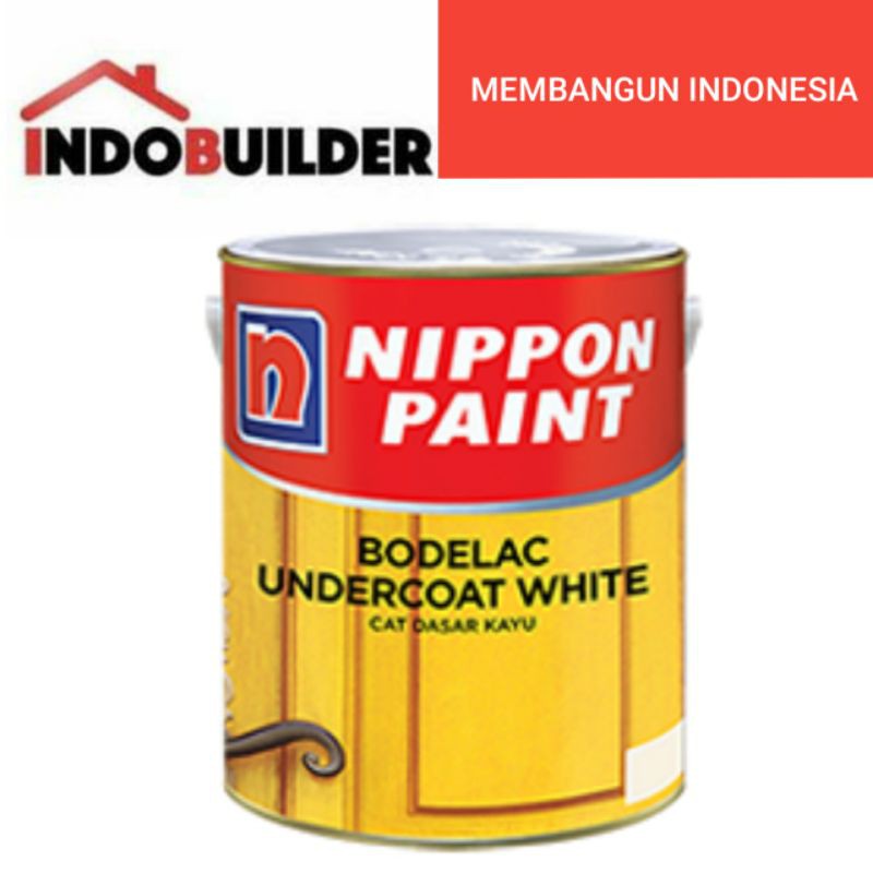 NIPPON BODELAC UNDERCOAT WHITE 1 KG / CAT DASAR MENI KAYU BESI