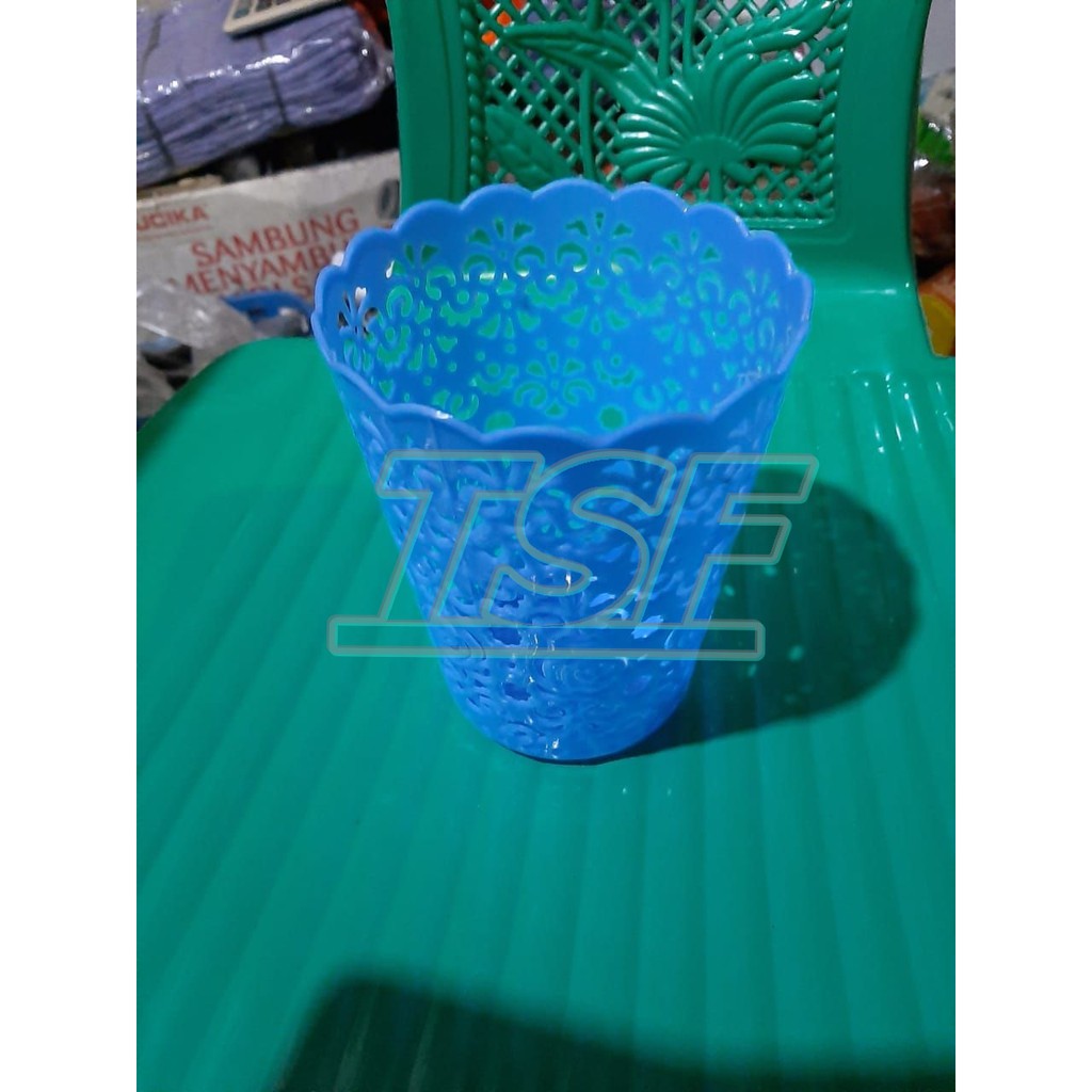 Keranjang Bulat / Tempat Sendok Plastik Serbaguna / Pot Plastik