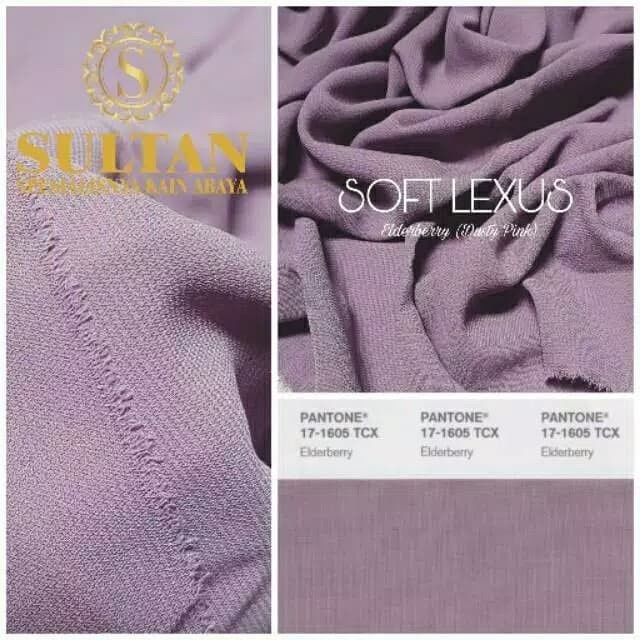 TERBARU     Soft Lexus Polos Warna Elderberry Kain Abaya Sultan Kualitas Ekspor
