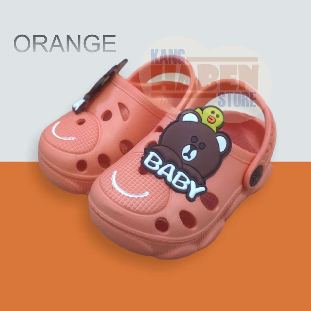 sandal baim Anak beruang, sandal bayi lucu murah, Sandal Dulux 355E 20-25