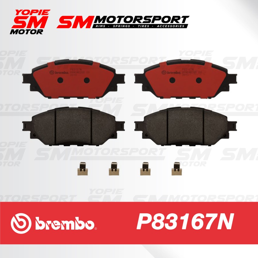 BREMBO Brake Pad Kampas Rem Toyota Innova Reborn 2015 - On P83167N