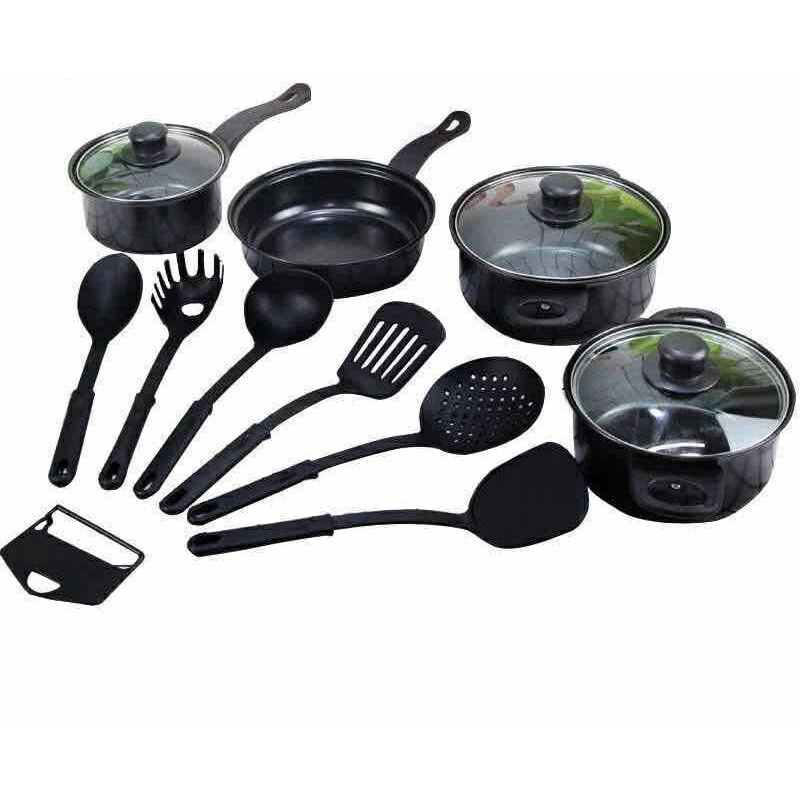 Cookware Set/Panci Set isi 13 pcs Hitam