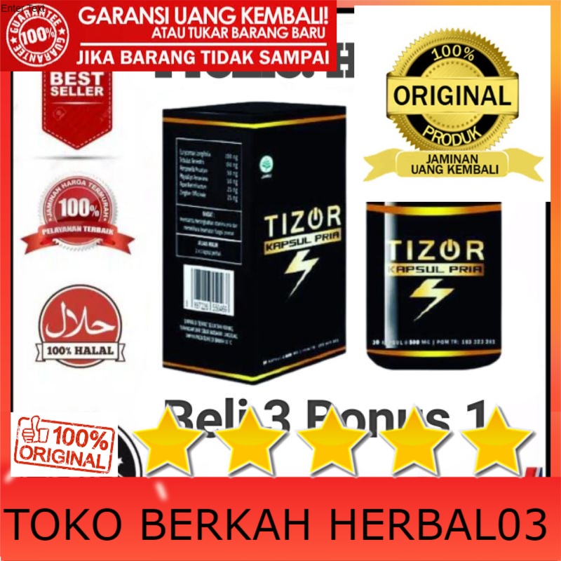 100% ASLI [ COD ] TIZOR Obat Herbal Atasi Prostat Dan Impotensi