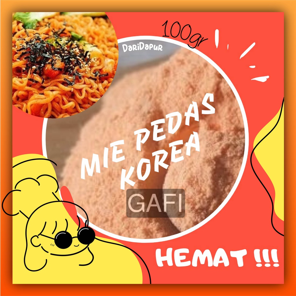 

Bumbu Bubuk Tabur Mie Pedas Korea | Bumbu Ramyeon / Ramen / Ramyun Bubuk Instan Halal | Ramen Korea Jepang Gurih 100 gram