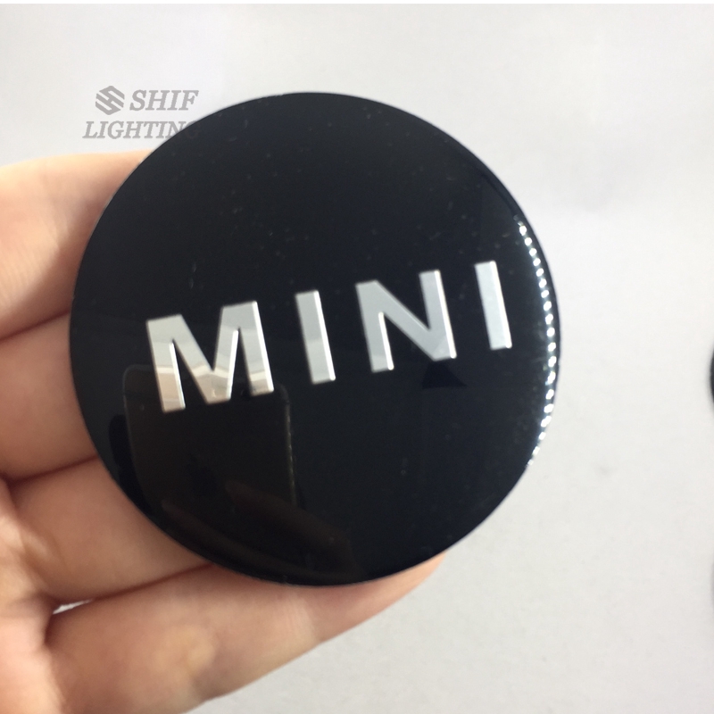 4 x 56mm MINI COOPER Logo Wheel Hub Center Caps Cover Emblem Badge Sticker Decal S Logo