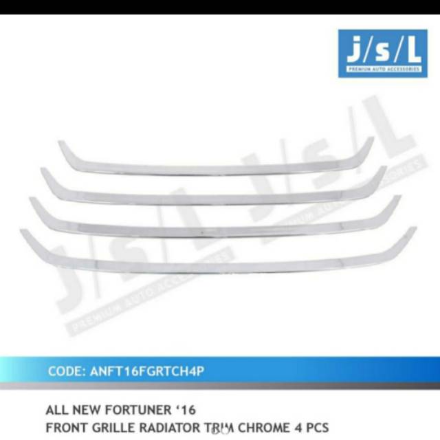 Front grill radiator trim chrome all new Fortuner chrome jsl