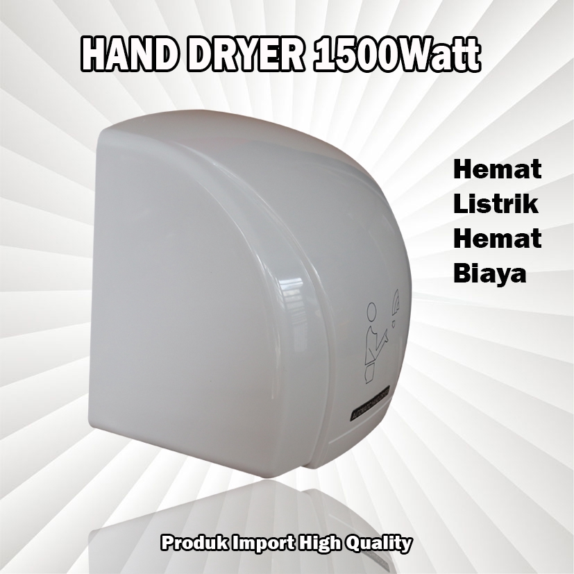 Hand Dryer 1500Watt / Pengering Tangan Otomatis / Automatic Hand Dryer 1500Watt