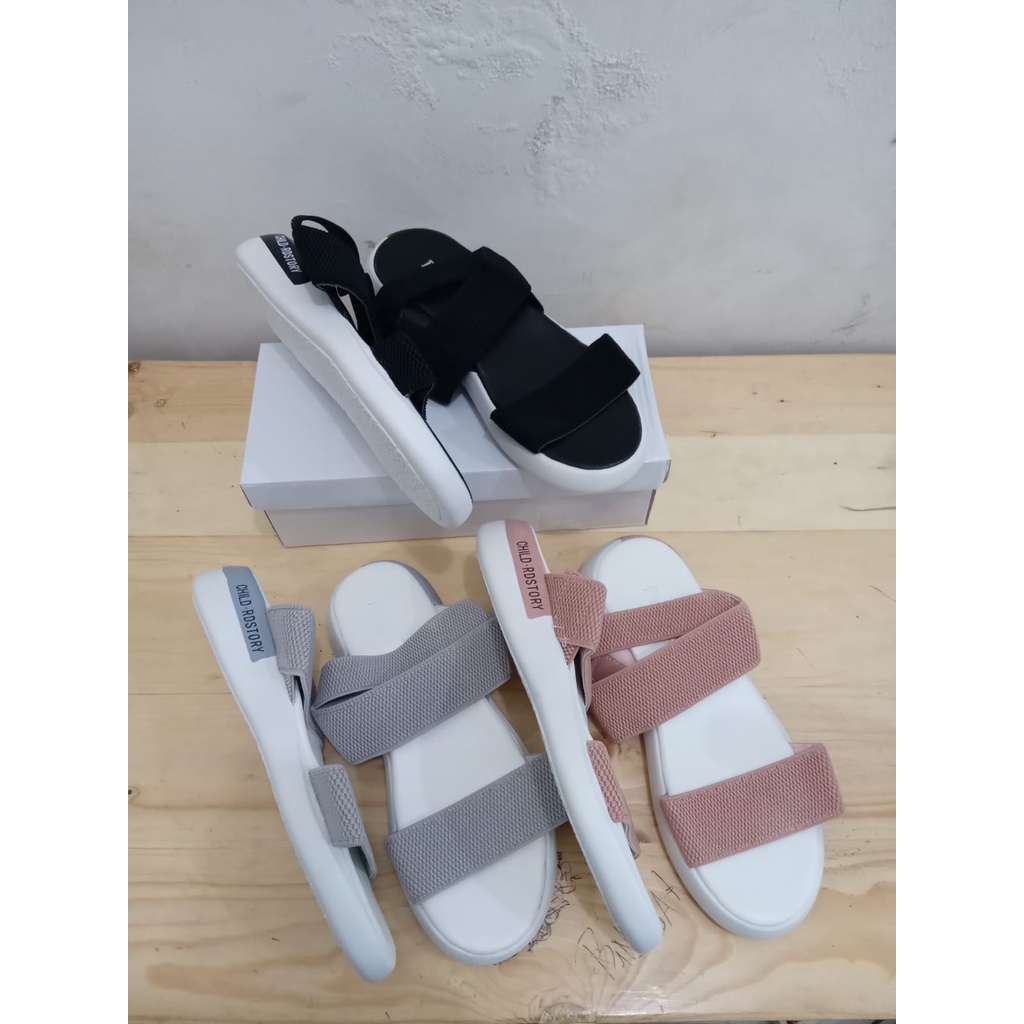 AGI3333 sandal wedges wanita import sandal tali wanita murah sandal gunung wanita kekinian cod jakarta