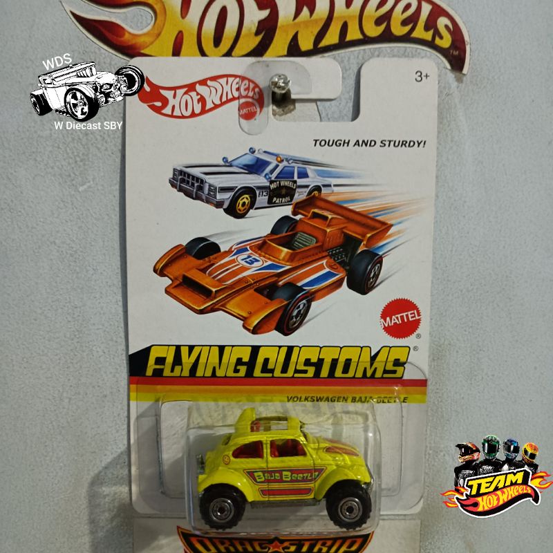 Hot Wheels Volkswagen VW Beetle Flying Customs Yellow Hobi Mainan Mobil Kolektor Diecast