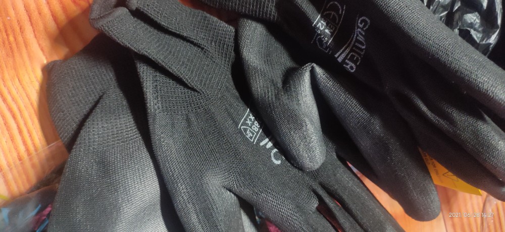Kenmater Sarung Tangan Karet Hitam - Latex Hand Gloves