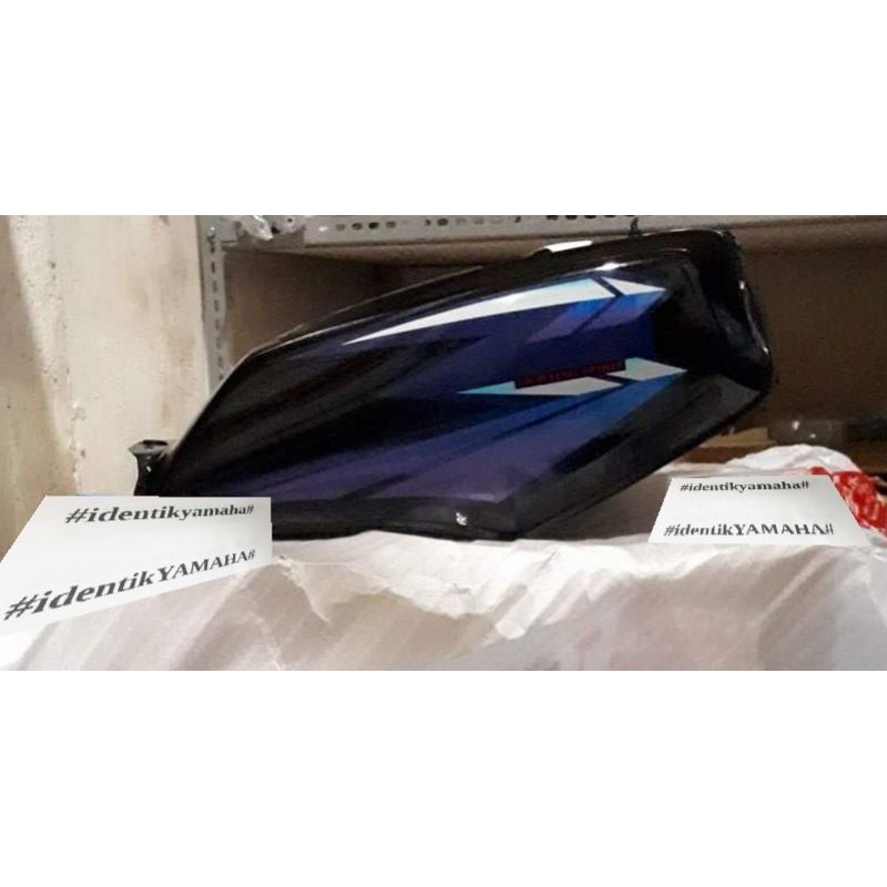 Tangki bensin ori dan list striping ori rx king hitam 2002