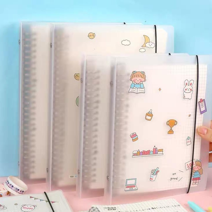 

Binder B5 Transparan Aesthetic untuk Kuliah 26 Ring dan Binder A5 20 Ring Loose Leaf Bahan Plastik
