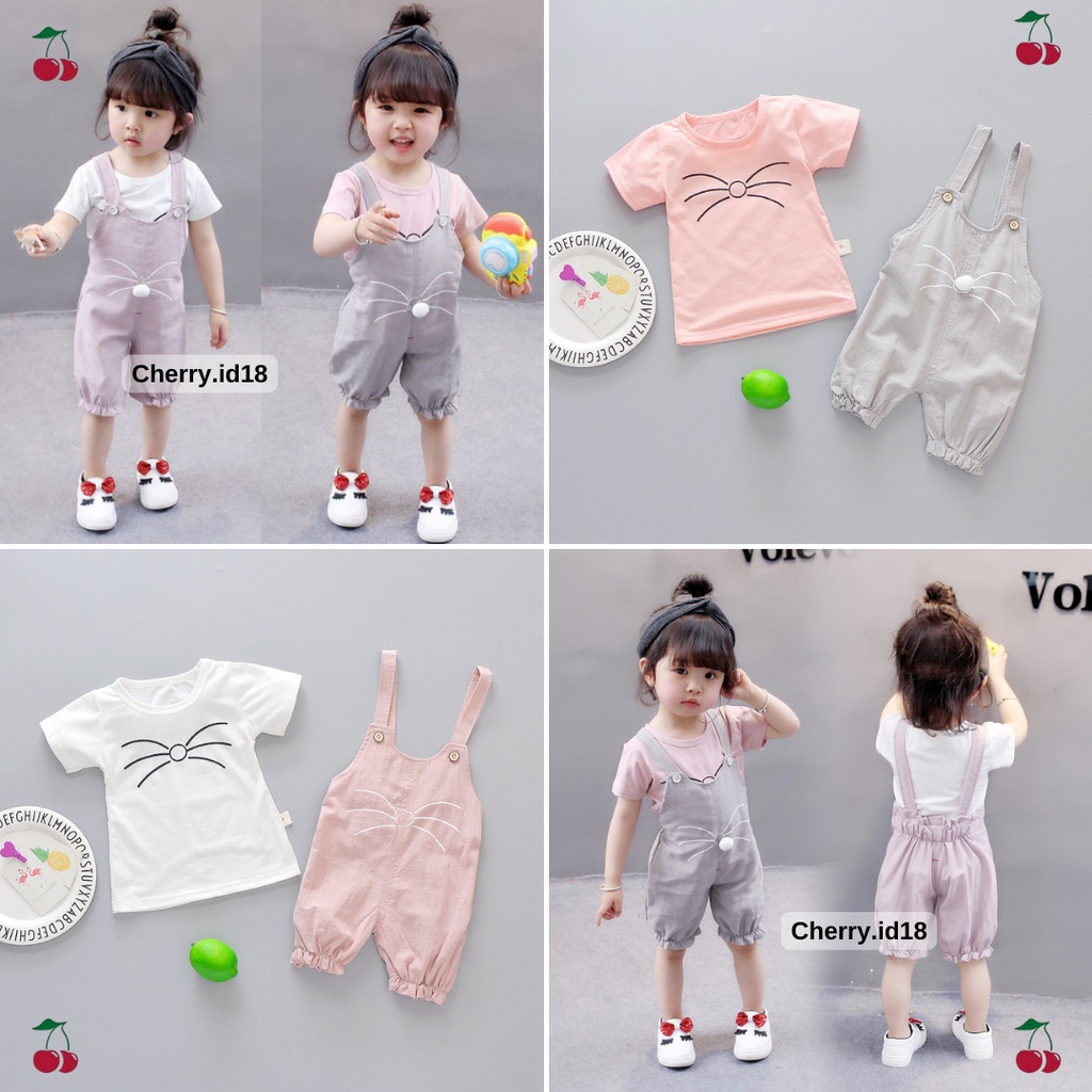 (6bln -3Thn) COD Baju Overall Anak / Setelan Baju Overall Anak / Overall Anak/ Jumpsuit Anak JA01