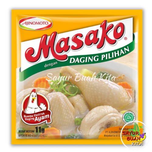 

Masako Rasa Ayam Penyedap Rasa Masakan 11 gram / sachet