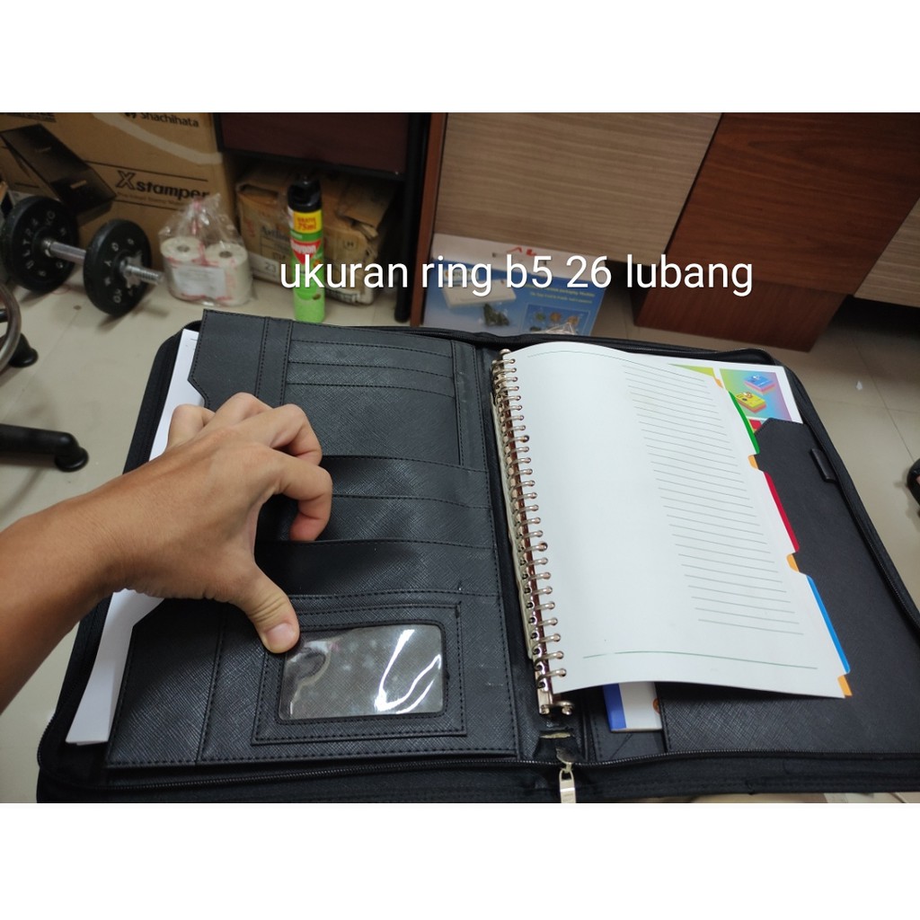 

tas seminar a4 ring 26 b5 sleting kulit sintetis
