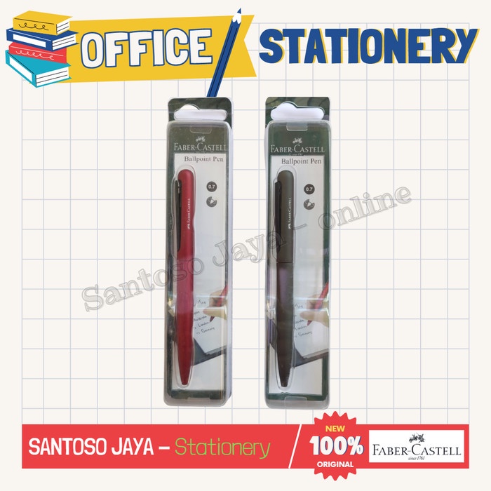 

Bolpen - Pulpen FABER CASTELL BULLET PEN - Ballpoint FABER-CASTELL 0.7 mm
