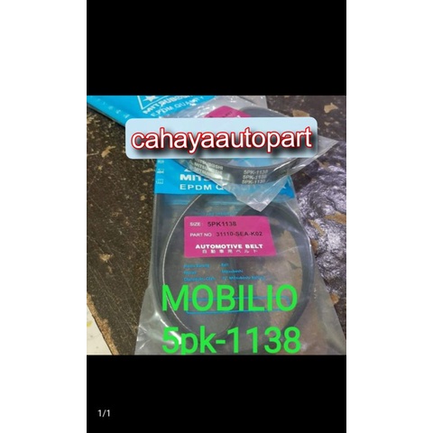 Fan Van Belt Tali Kipas 5pk1138 Mobilio 5pk-1138 Original