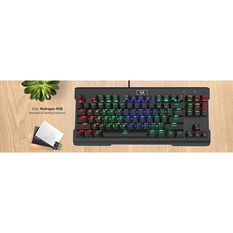 Keyboard Gaming Mechanical Redragon TKL Waterproof RGB Visnu K561RGB