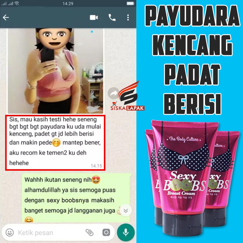 [COD] Pembesar Payudara Sexy Boobs Breast Cream The Body Culture Original BPOM