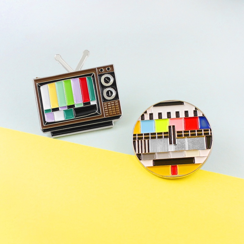 Bros Pin Enamel Desain Pelangi Tv Show Gaya Retro Untuk Hadiah Teman