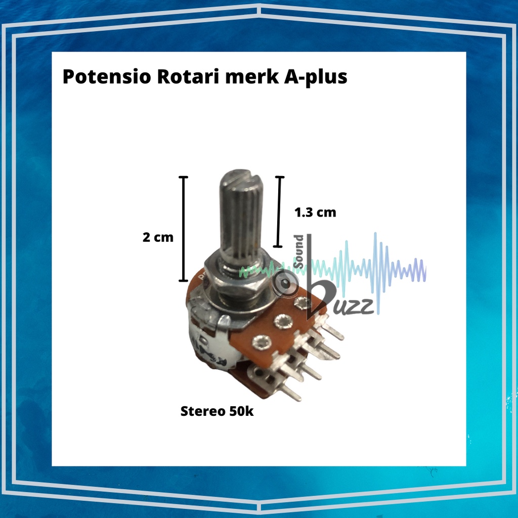 Potensio Rotari Stereo 50k / Potensio Rotary Stereo 50k