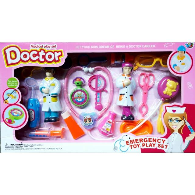 Doctor Medical Play Set BIRU / PINK