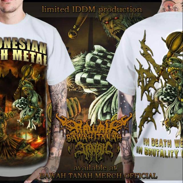 Kaos musik/kaos metal Indonesian death metal