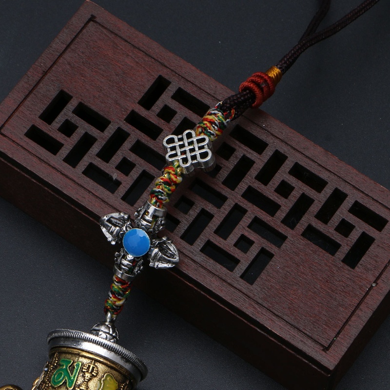 SIY  Prayer Wheel Spinner Keychain Om Mani Padme Hum Spirits Tibetan Buddhism Keyring