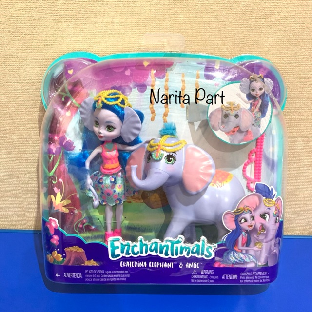 Enchantimals ORIGINAL Ekaterina Elephant & Antic MATTEL