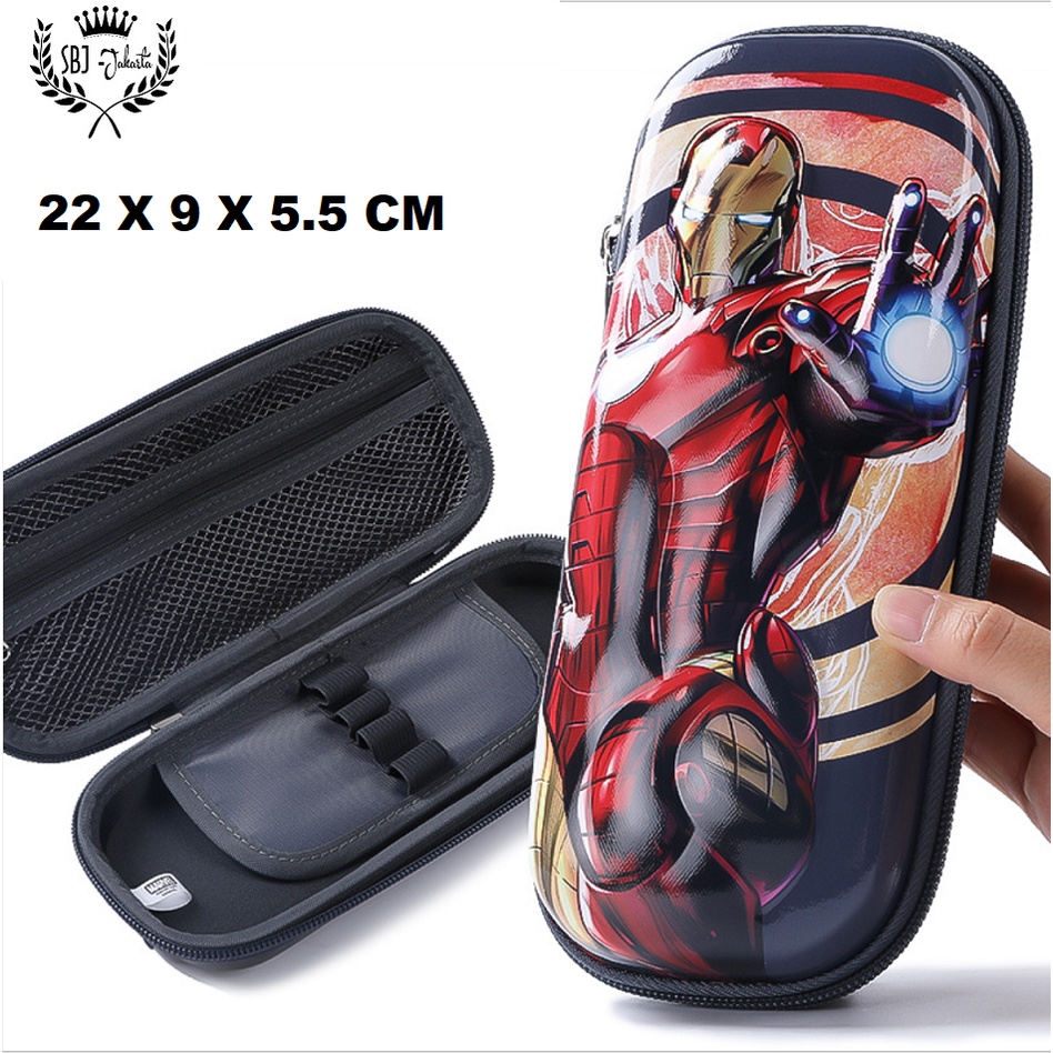 Tempat pensil Kotak Pensil EVA Hardcase Waterproof Marvel Spiderman