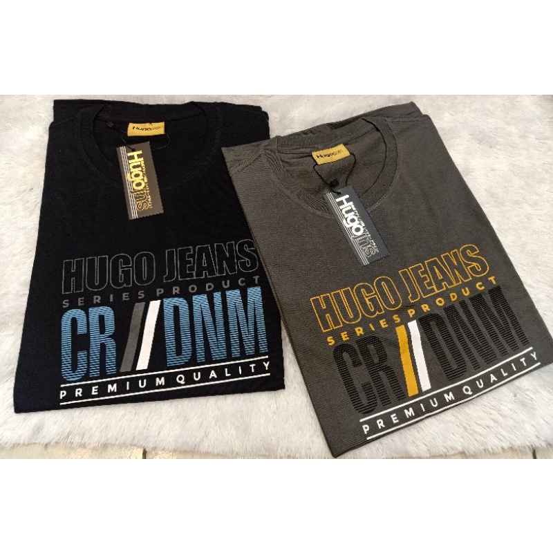 KAOS HUGO JEANS ORI/KAOS OBLONG HUGO/KAOS PRIA MURAH/KAOS PRIA
