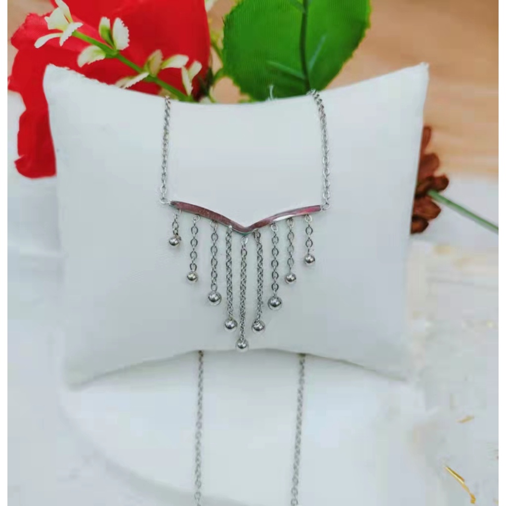 Kalung Titanium Perhiasan Fashion 8594