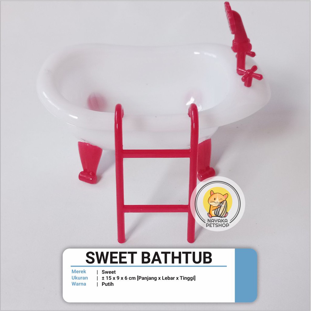 Sweet Bathtub Hamster Tempat Mandi Pasir Mainan Hewan