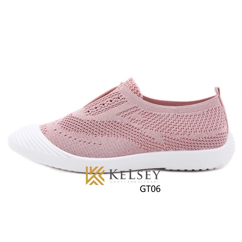 (GRATIS ALAS KAKI) Sepatu Slip On Wanita KELSEY GT06