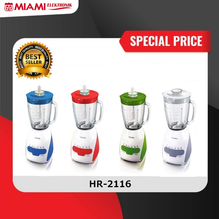 Philips Blender Gelas Beling 2L - HR2116/00 - HR2116/30 - HR2116/40 - HR2116/60