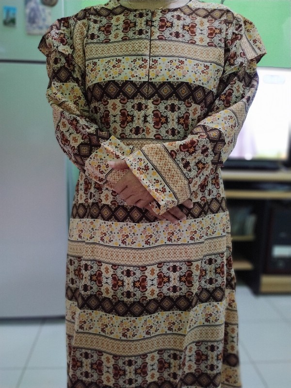 Gamis Batik Sayap - Sleting Depan Jumbo Xxl Bumil Busui Murah Grosir Muslimah Tali Maxi Syari