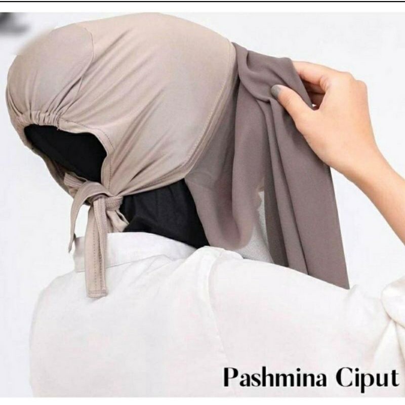 PASHMINA+INNER 2IN1 CERUTY BABYDOLL