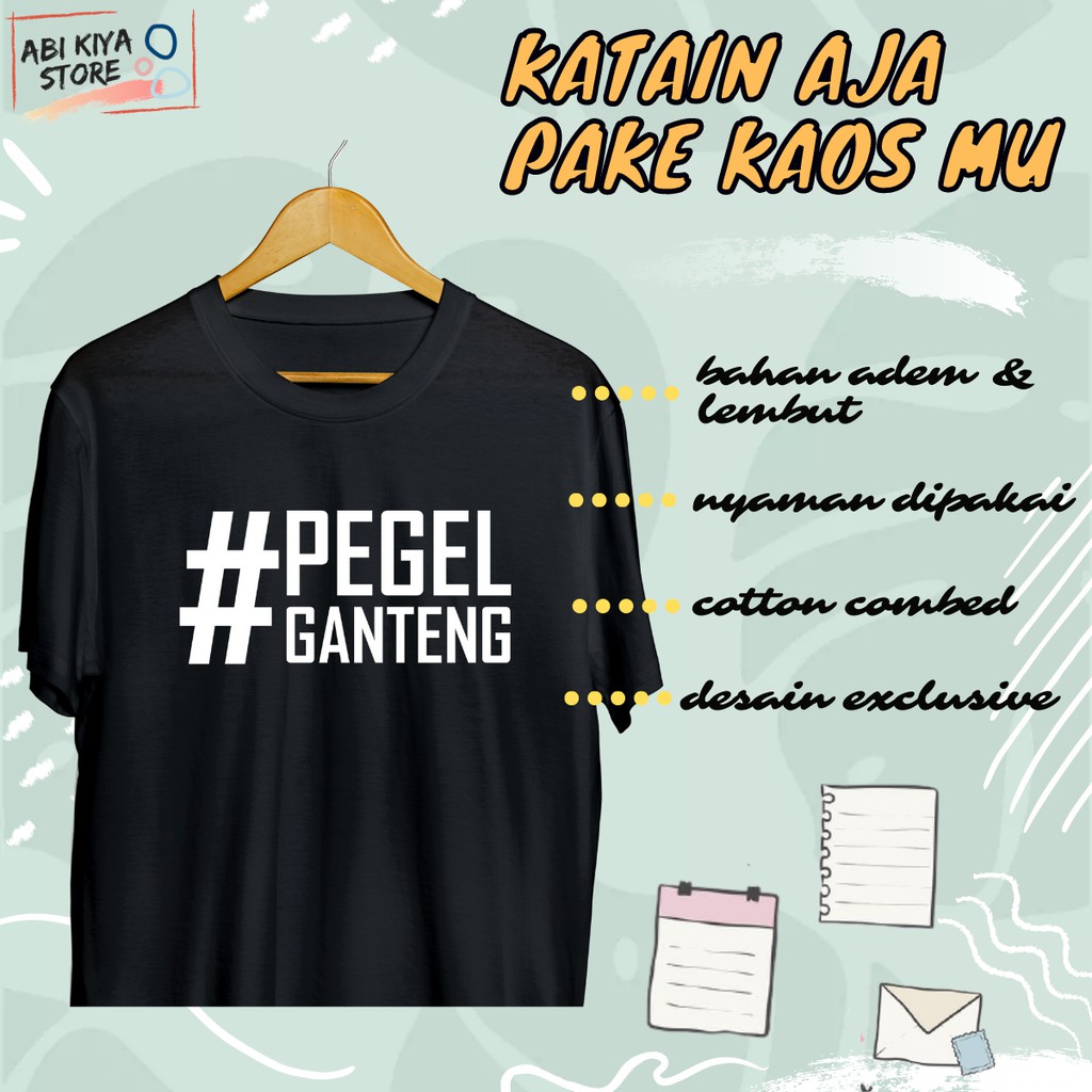 Baju Kaos Tshirt Distro Pria Wanita Cowok Cewek Kata Kata Murah Unik Lucu Jawa Ekspresi Ganteng