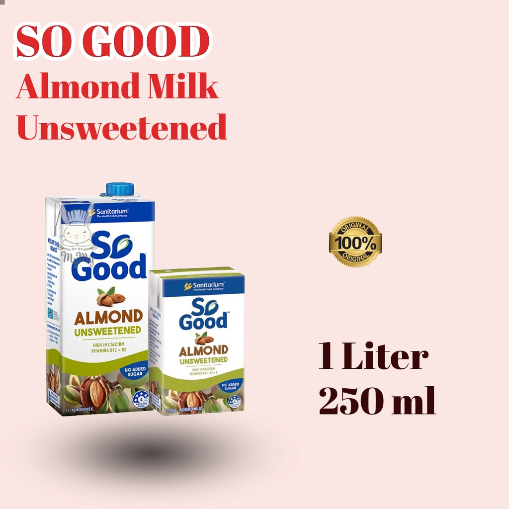 Jual Sanitarium So Good Almond Milk Unsweetened (1L) & (250ml ...