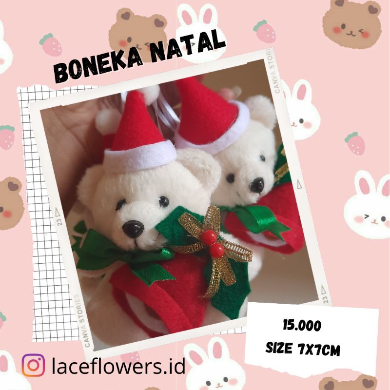 Boneka Pohon Natal /Hiasan Boneka Natal Mini /Gantungan Boneka Natal