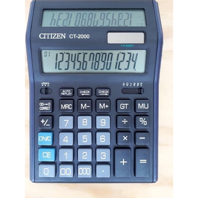 

☃ Kalkulator Citizen CT-2000 2 Layar 14 Digit ❄